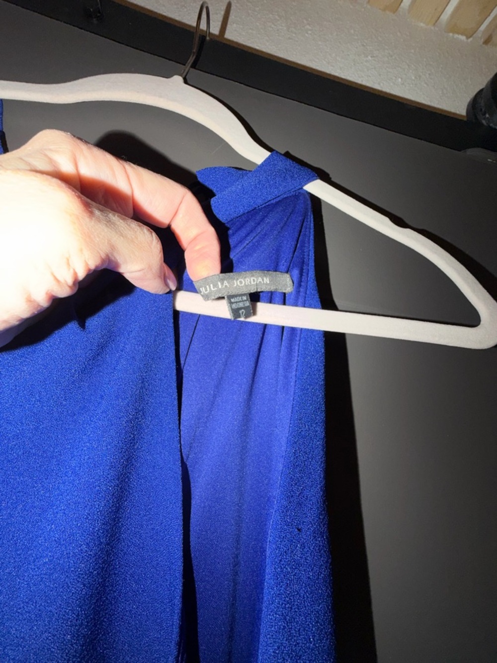 julia jordan Royal Blue Wide-Leg Jumpsuit - Picture 3 of 6